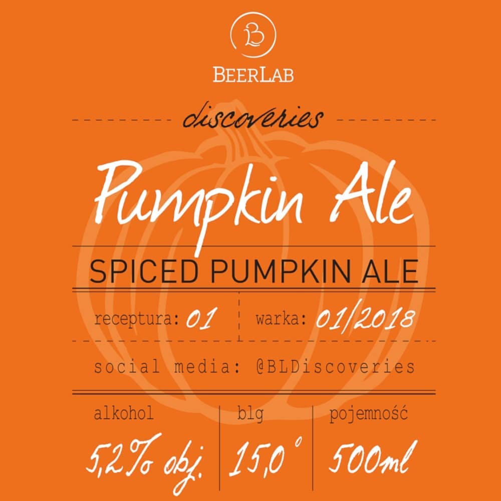 BeerLab discoveries - Pumpkin Ale, piwa nie ma już w sprzedaży