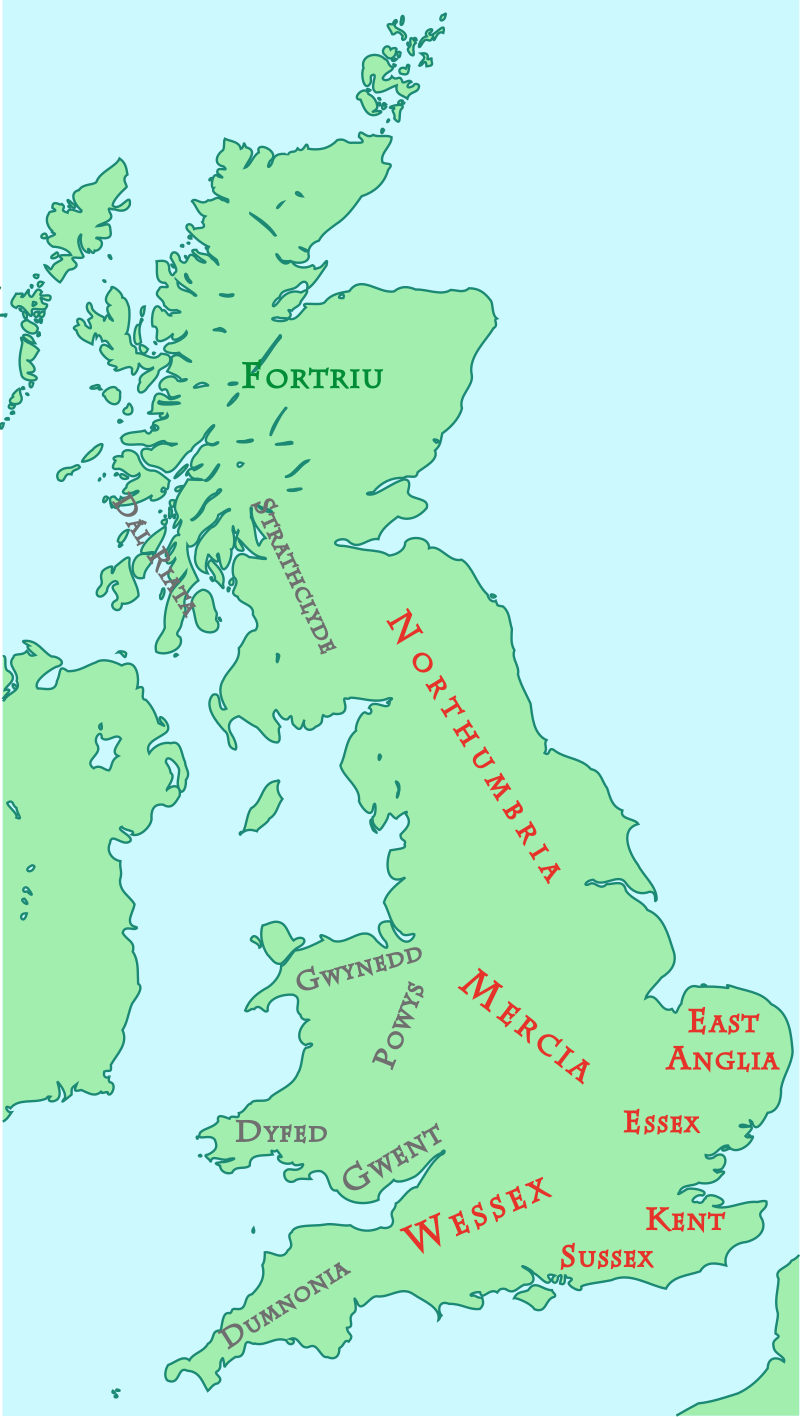 Brytania ok 800 roku