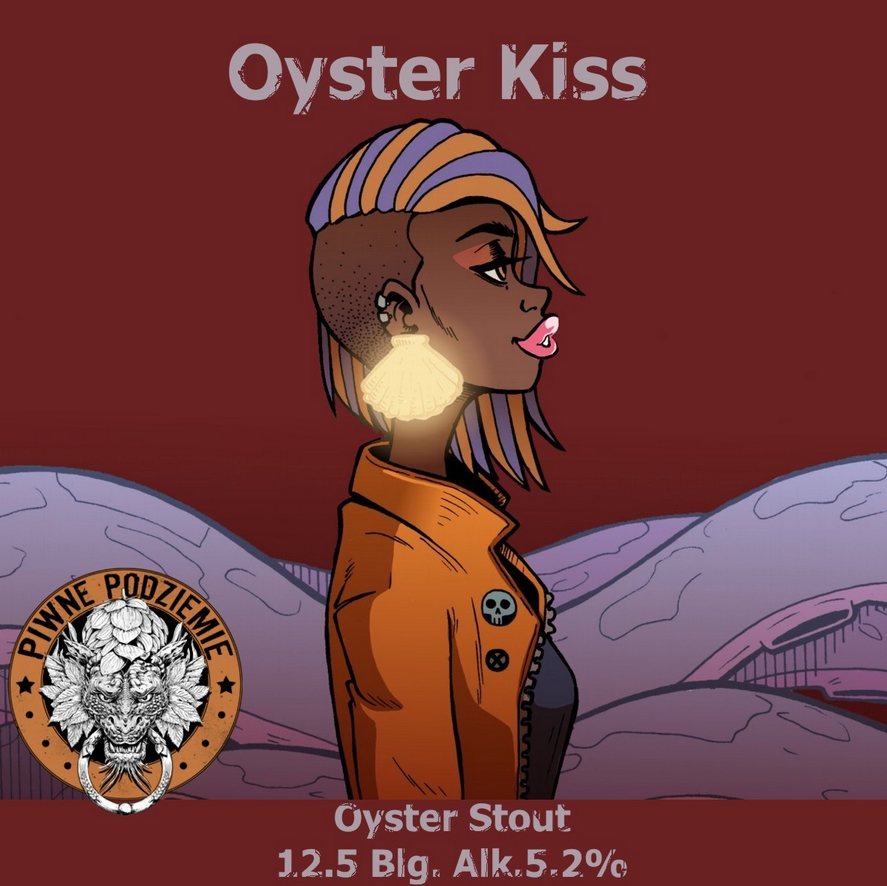 piwa z dodatkiem pochodzenia zwierzęcego - oyster kiss
