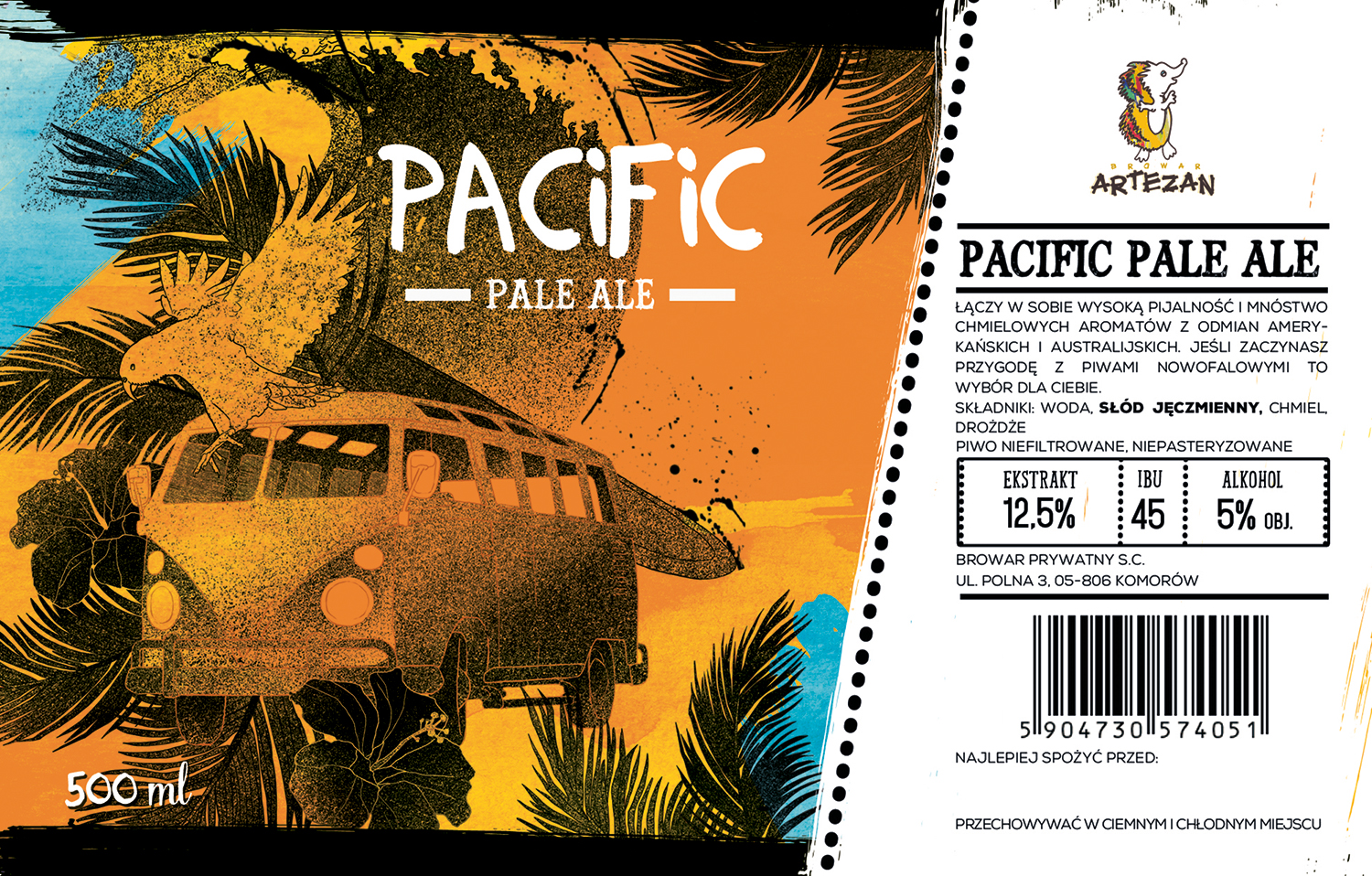 Pacific Pale Ale - druga etykieta